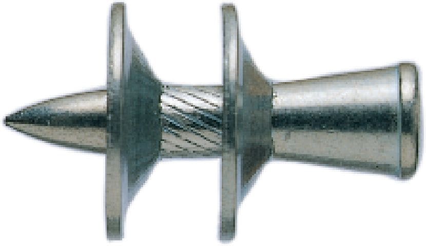 Šlyjamosios jungties vinis X-ENP HVB Pavienės vinys, skirtos šlyties jungtims parakinėmis viniakalėms tvirtinti prie plieninių konstrukcijų