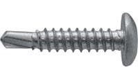 S-MS 03 PSS savaiminio gręžimo sraigtai skirti gręžti į metalą Savaiminio gręžimo varžtas apvalia galvute (A4 nerūdijančiojo plieno), be poveržlės, skirtas vidutinio storumo–storą metalą tvirtinti prie metalo (iki 5,5 mm)