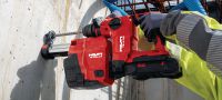 TE 4-22 akumuliatorinis perforatorius Kompaktiškas akumuliatorinis perforatorius „SDS Plus“ ir mūsų geriausias našumo ir svorio santykis, kad būtų galima gręžti viršuje („Nuron“ akumuliatoriaus platforma) Aplikacijos 1