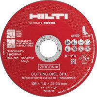 SPX pjovimo diskas Aukščiausios klasės abrazyvinis pjovimo diskas, skirtas metalams, užtikrinantis ypač gerą ilgaamžiškumą ir pjovimo greitį