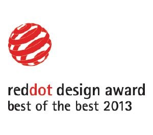                Šiam produktui buvo suteiktas „Red Dot Design“ apdovanojimas „Best of the Best“ (geriausias iš geriausių).            