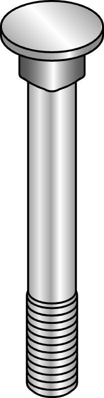 Kreipiamoji įvorė MFT-GS 6,5 x 10 A2 Karštai galvanizuotas (HDG) varžtas, skirtas lengviau tvirtinti ir viena ranka reguliuoti MI ir MIQ jungtis